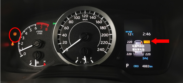 胎壓警告燈突然點亮，怎么辦？